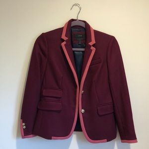 COPY - Deep pink, contrast J Crew blazer